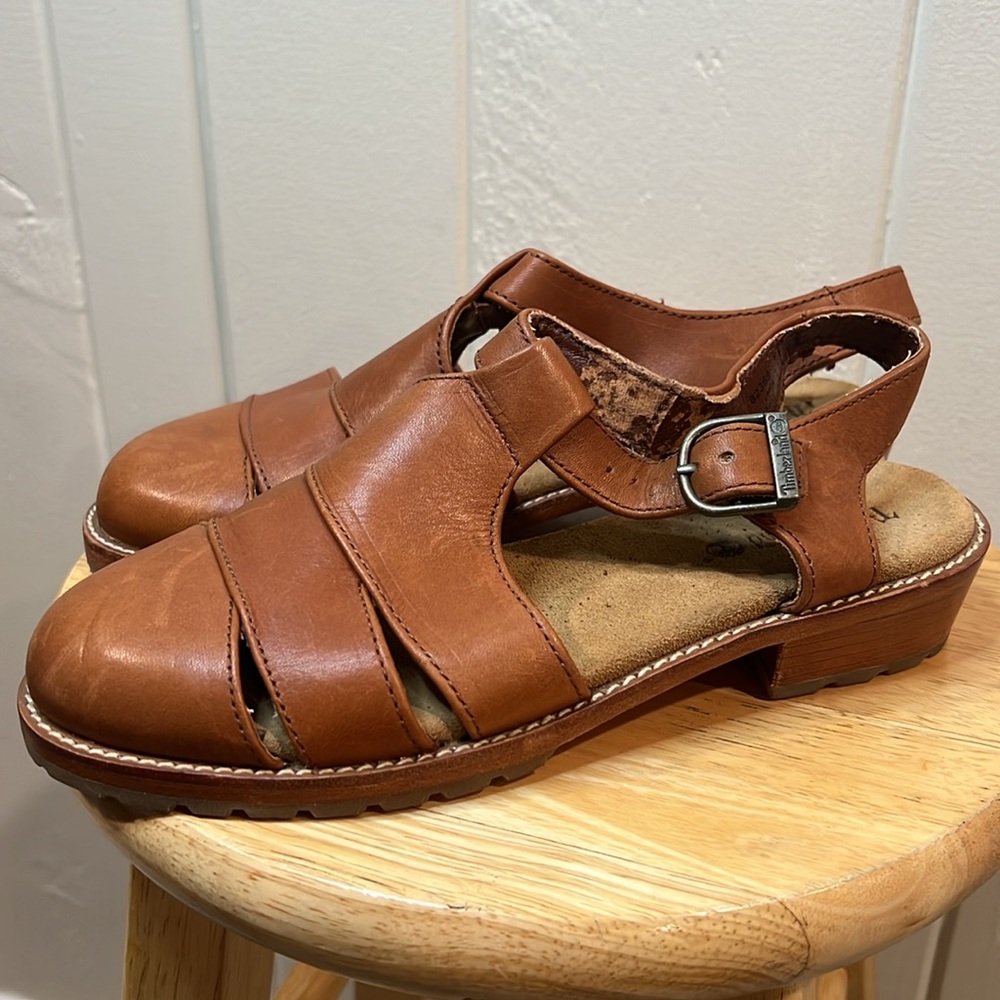 Timberland Women’s Brown Sandals Leather - Picture 3 of 10